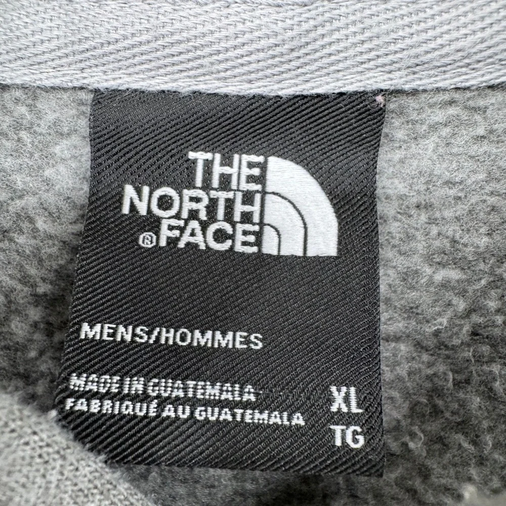 The North Face Mens XL Grey Half Dome Logo Pullover‎ Hoodie Fleece Sweatshirt